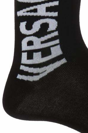 Logo-embroidered socks, zdjęcie 2 Logo-embroidered socks od Versace